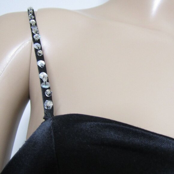 VTG Hannah S Y2K 4 Whimsigoth Fairy Goth Black Prom Witchy  BOW Mini Tutu Dress - Picture 3 of 13